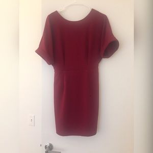 NWT ASOS Burgundy Pencil Dress Size US 6